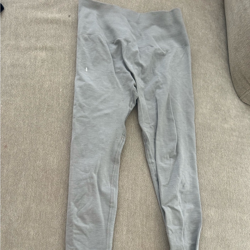 Alphalete Gray Amplify High Rise Leggings